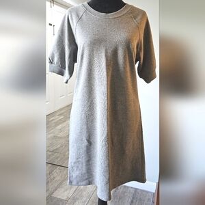 NWT-Ali & Andi-Women's-Short Sleeve-Sweatshirt Dress-Size Small-Gray